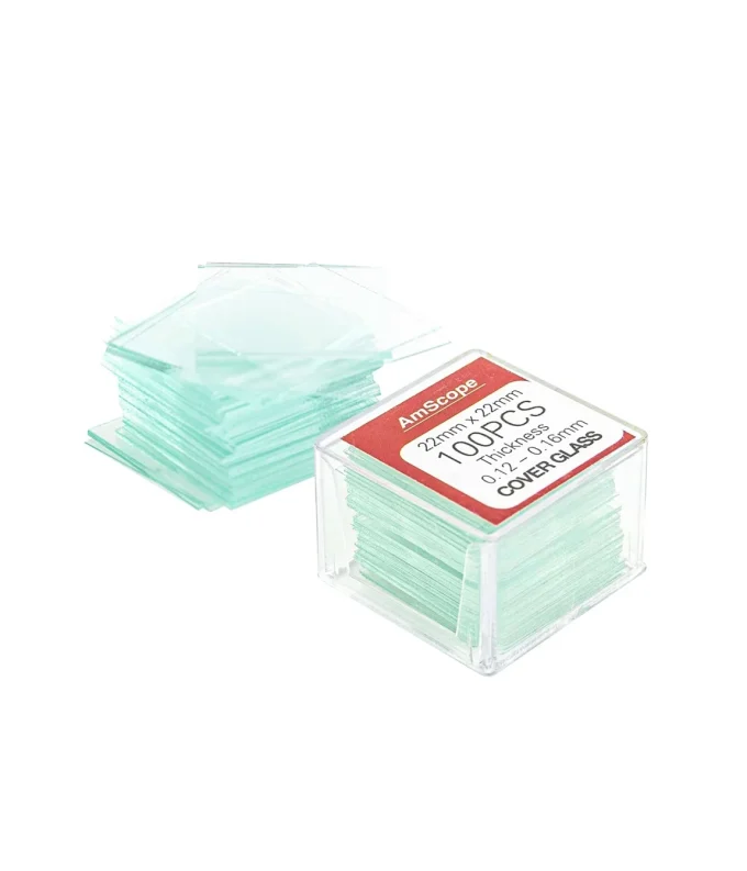 72 Pre-Cleaned Blank Microscope Slides and 100 Square Cover Glass