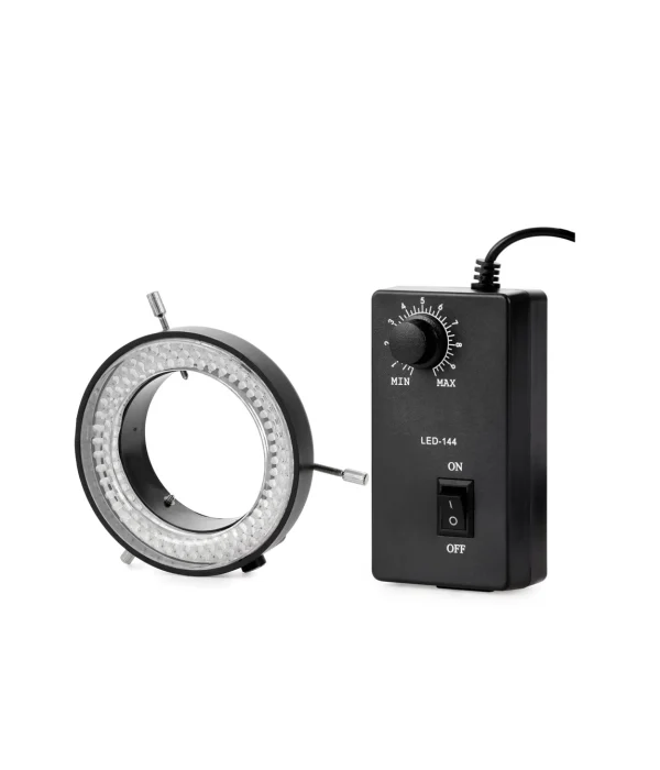144-LED Microscope Ring Light with Adapter